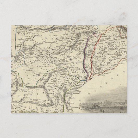 Cabool, Punjab en Beloetsjistan Briefkaart (Voorkant)