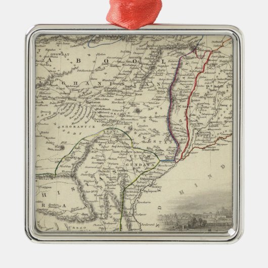 Cabool, Punjab en Beloetsjistan Metalen Ornament (Voorkant)
