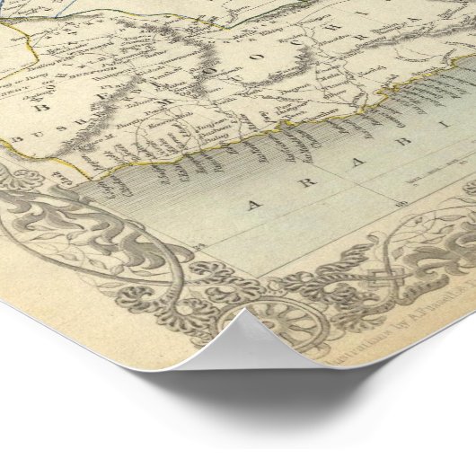 Cabool, Punjab en Beloetsjistan Poster (Hoek)