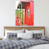 Caboose Adirondack trein landschap Canvas Afdruk (Insitu (Slaapkamer))