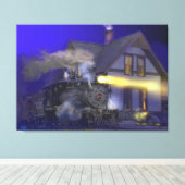 Caboose Hop bij Dolores, CO Canvas Afdruk (Insitu (Houten vloer))