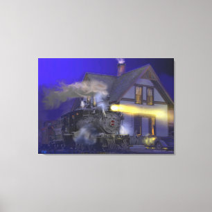 Caboose Hop bij Dolores, CO Canvas Afdruk