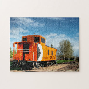 Caboose Railcar Edmonton Canada. Legpuzzel