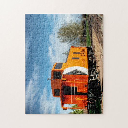 Caboose Railcar Edmonton Canada. Legpuzzel (Verticaal)