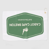 Cabot Cape Breton Canada Golfbestemming Golfhanddoek (Horizontaal)