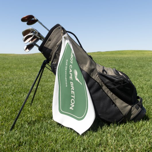 Cabot Cape Breton Canada Golfbestemming Golfhanddoek (Groen)