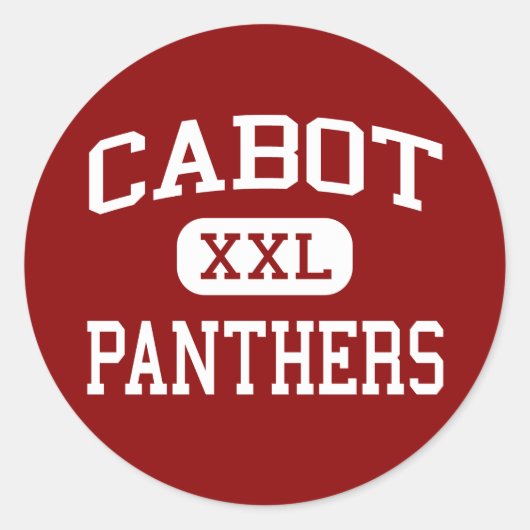 Cabot - Panters - Middelbare school - Cabot Arkans Ronde Sticker (Voorkant)