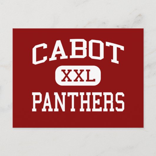 Cabot - Panthers - High School - Cabot Arkansas Briefkaart (Voorkant)