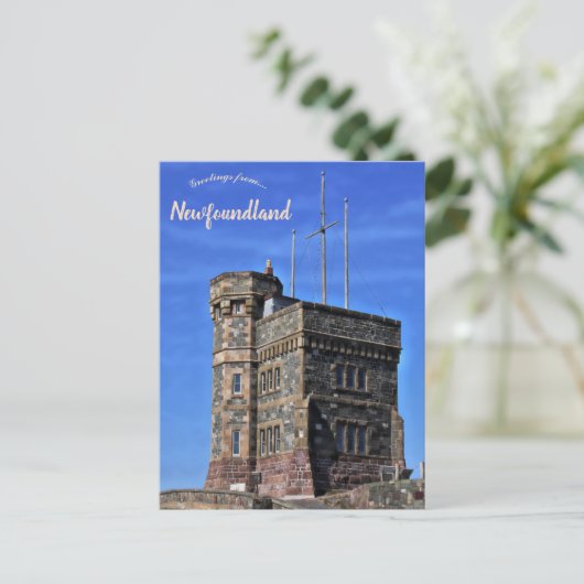 Cabot Tower Newfoundland Canada Briefkaart (Staand voorkant)