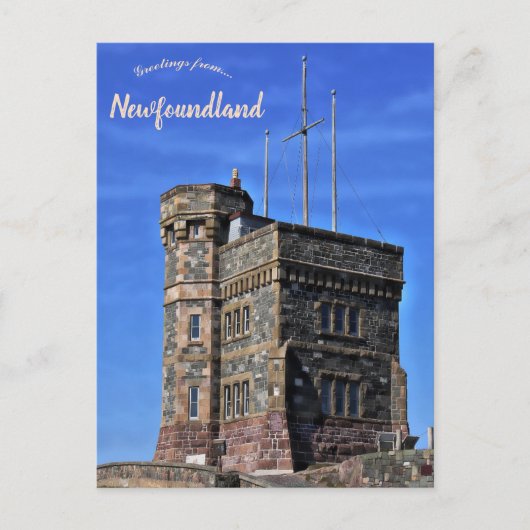 Cabot Tower Newfoundland Canada Briefkaart (Voorkant)