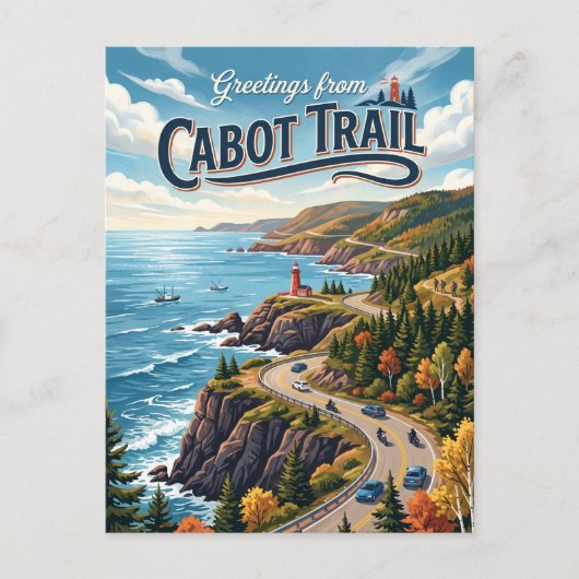 Cabot Trail Canada Briefkaart (Voorkant)