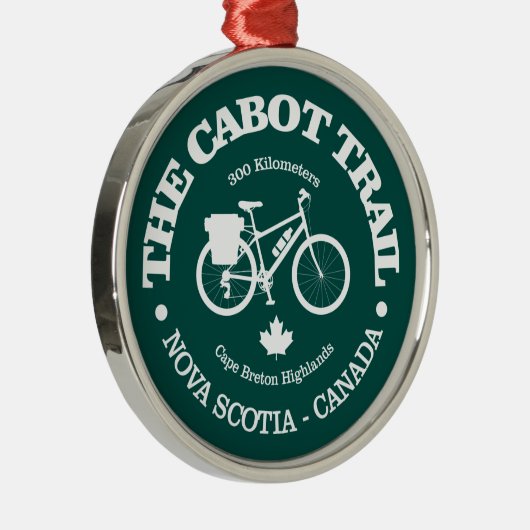 Cabot Trail (fietsen) Metalen Ornament (Rechts)
