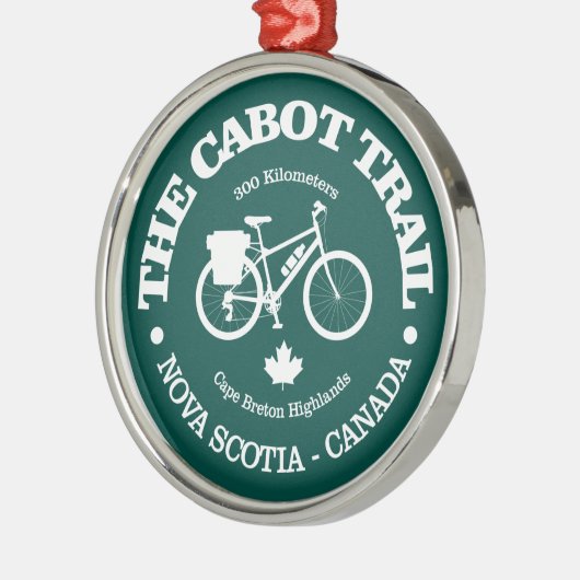 Cabot Trail (fietsen) Metalen Ornament (Links)