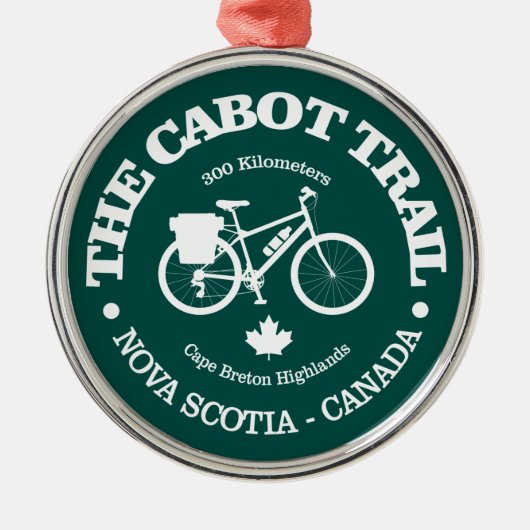Cabot Trail (fietsen) Metalen Ornament (Voorkant)
