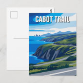 Cabot Trail Nova Scotia Canada Reis Briefkaart (Voorkant / Achterkant)