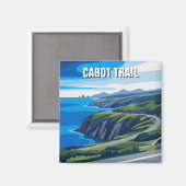 Cabot Trail Nova Scotia Canada Reis Magneet (Voorkant / Achterkant)