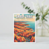 Cabot Trail Nova Scotia Canada Reizen Briefkaart (Staand voorkant)