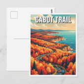 Cabot Trail Nova Scotia Canada Reizen Briefkaart (Voorkant / Achterkant)