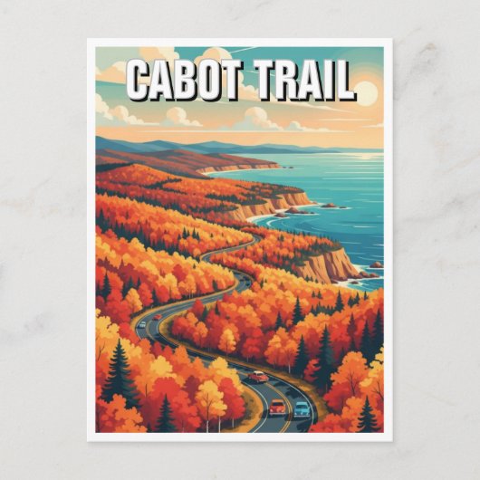 Cabot Trail Nova Scotia Canada Reizen Briefkaart (Voorkant)