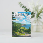 Cabot Trail Nova Scotia Canada Reizen Briefkaart (Staand voorkant)