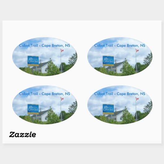Cabot Trail Ovale Sticker (Vel)