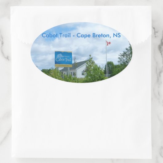 Cabot Trail Ovale Sticker (Tas)