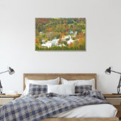 Cabot, Vermont in herfst. Noordoost-Koninkrijk. Canvas Afdruk (Insitu (Slaapkamer))