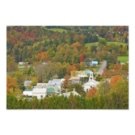Cabot, Vermont in herfst. Noordoost-Koninkrijk. Foto Afdruk (Voorkant)