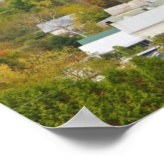 Cabot, Vermont in herfst. Noordoost-Koninkrijk. Poster (Hoek)