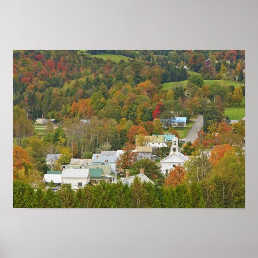 Cabot, Vermont in herfst. Noordoost-Koninkrijk. Poster (Voorkant)