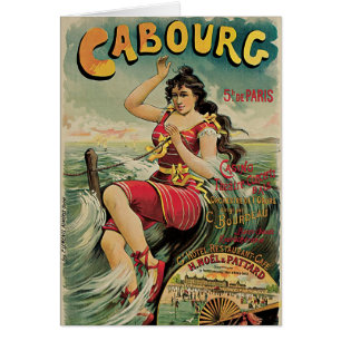 Cabourg, Frankrijk Beach Resort, Vintage Travel Ar