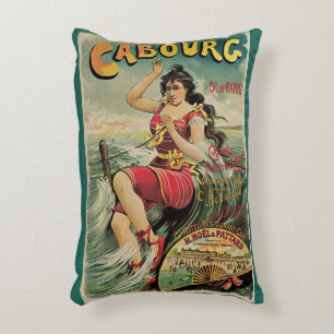 Cabourg, Frankrijk Strand Resort, Vintage Reis Kun Accent Kussen