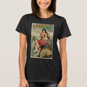 Cabourg, Frankrijk Strand Resort, Vintage Reis Kun T-shirt