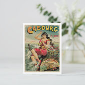Cabourg Paris Frankrijk Vintage Travel Briefkaart (Staand voorkant)