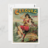 Cabourg Paris Frankrijk Vintage Travel Briefkaart (Voorkant / Achterkant)