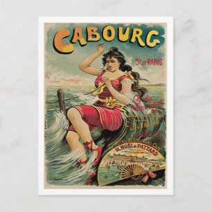 Cabourg Paris Frankrijk Vintage Travel Briefkaart