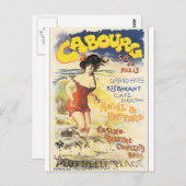 Cabourg Vintage Travel Poster Briefkaart (Voorkant / Achterkant)