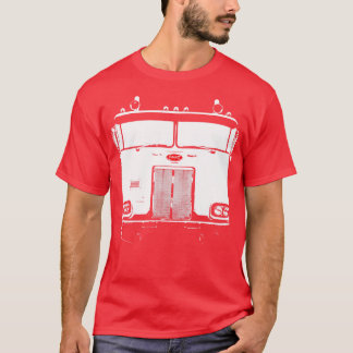 Cabover klassieke jaren 1980 Amerikaanse vrachtwag T-shirt
