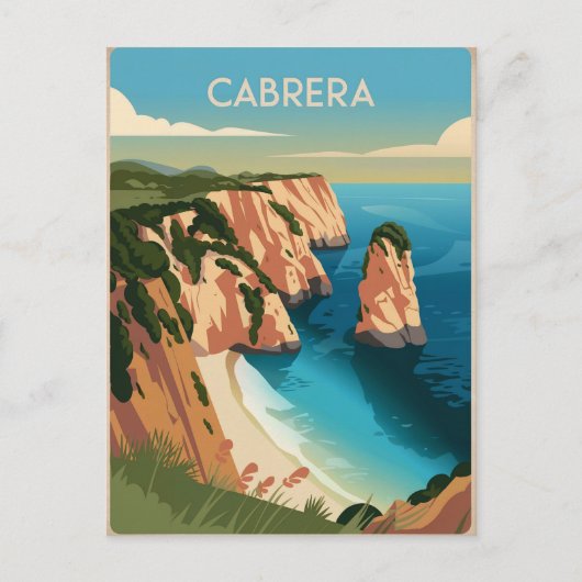 Cabrera Spanje Vintage Briefkaart (Voorkant)