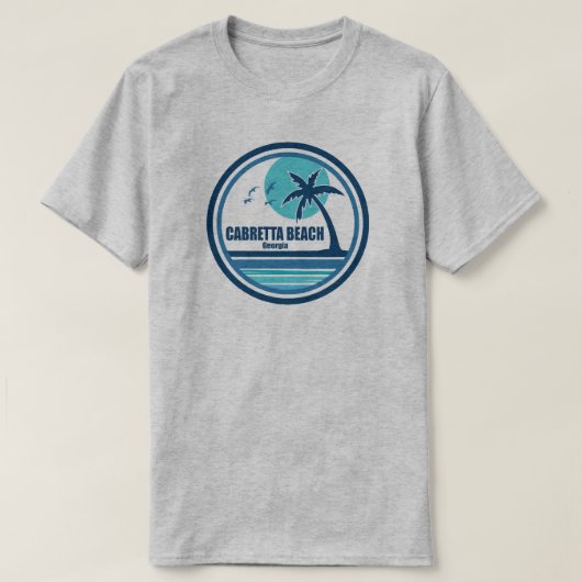 Cabretta Beach Georgia palmvogels T-shirt (Design voorkant)