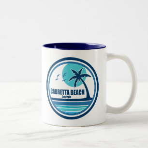 Cabretta Beach Georgia palmvogels Tweekleurige Koffiemok