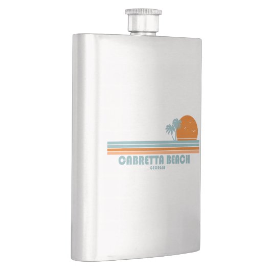 Cabretta Beach Sapelo Georgia Sun Palm Tree Flacon (Rechts)