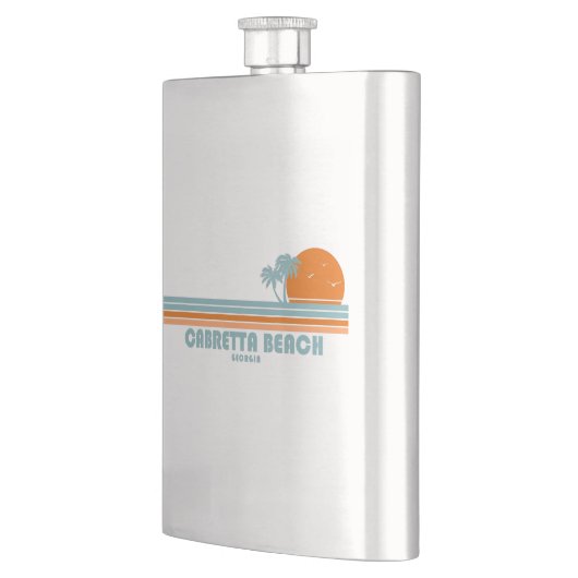 Cabretta Beach Sapelo Georgia Sun Palm Tree Flacon (Links)