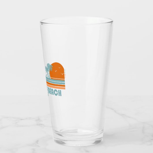 Cabretta Beach Sapelo Georgia Sun Palm Tree Glas (Links)