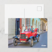  cabriolet in Camaguey, Cuba Briefkaart (Voorkant / Achterkant)