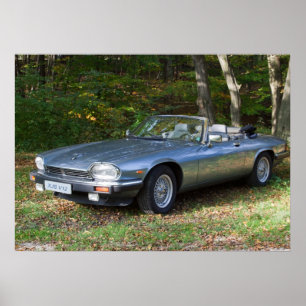 Cabriolet van Jaguar XJS V12 Poster