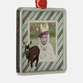 Cabrito (patches) Stripes Photo Ornament (Rechts)