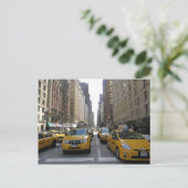 Cabs in New York City Briefkaart (Staand voorkant)