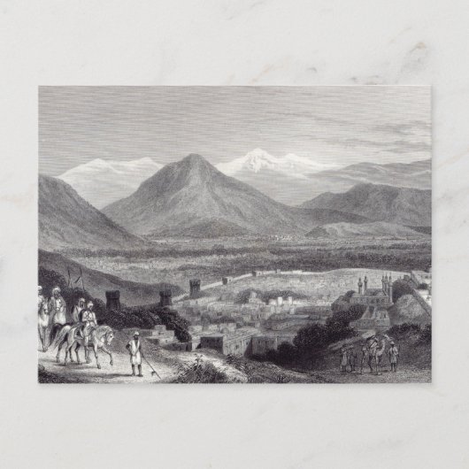 Cabul van de Bala Hissar Briefkaart (Voorkant)