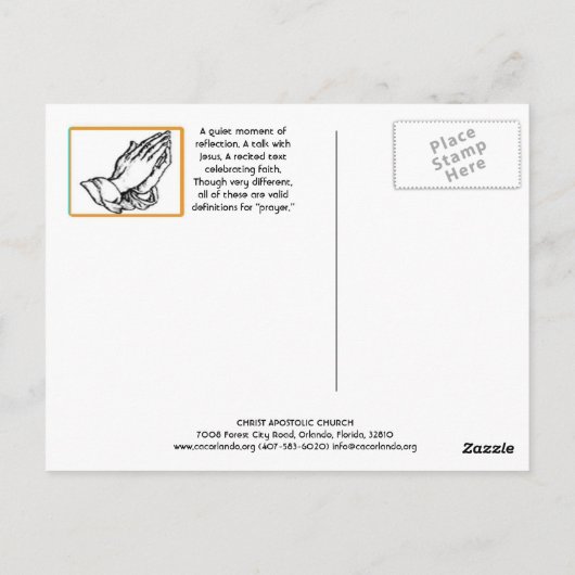 CAC ORLANDO) MOJISOLA GBADAMOSI BRIEFKAART (Achterkant)